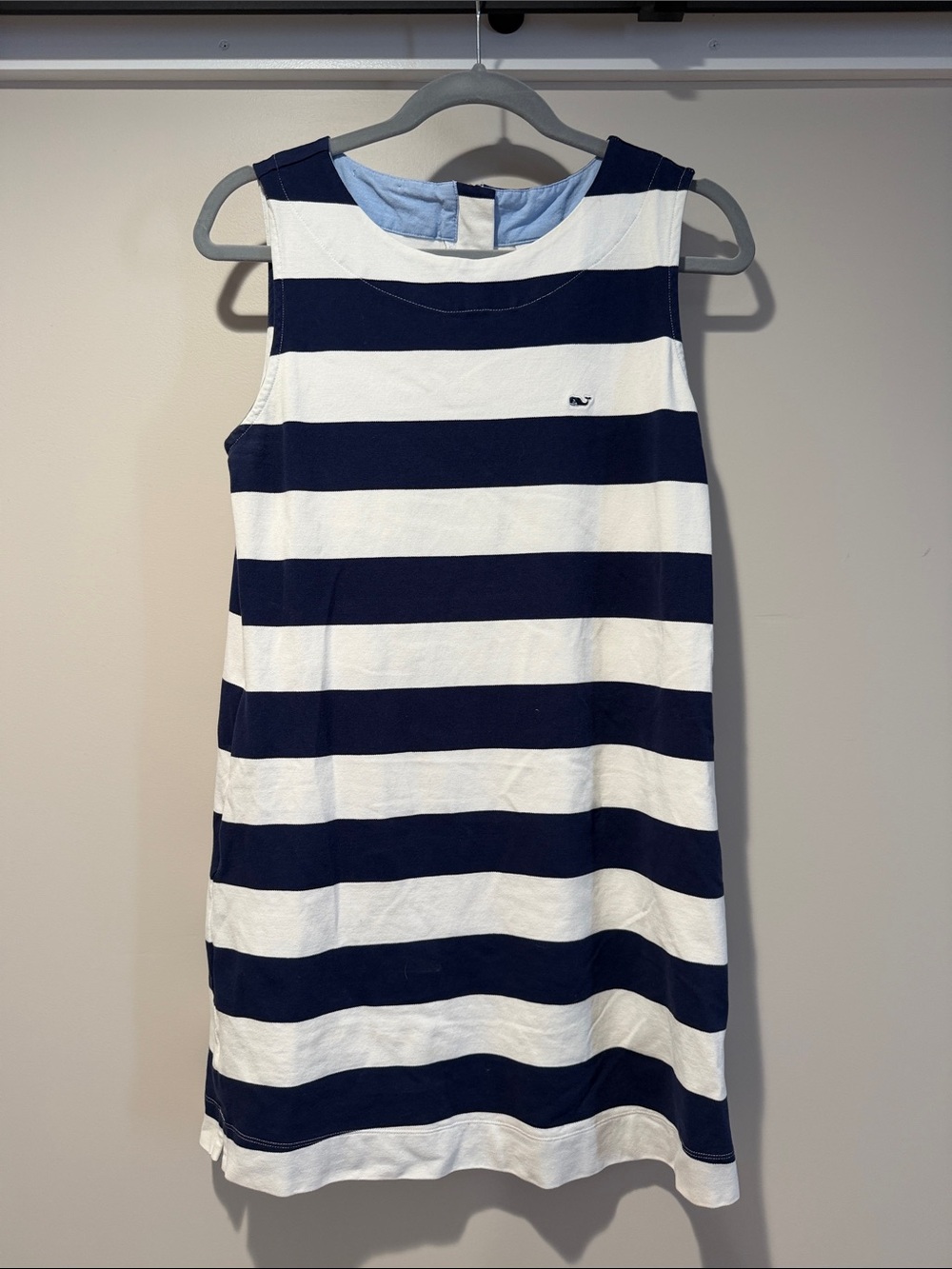 Vineyard Vines Navy & White Striped Women’s Dress - Classic Sleeveless w Pockets